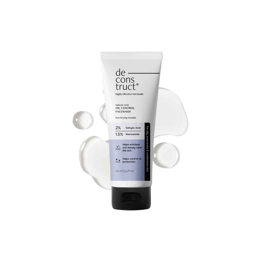 Deconstruct Salicylic Acid Oil Control Face Wash | 2% Salicylic acid + 1.5% Niacinamide 100g