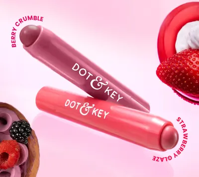 Dot & Key Meltie Lip Balm Strawberry Glaze SPF 50+ PA+++