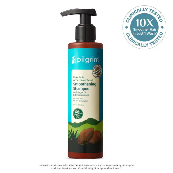 Pilgrim Keratin & Amazonian Patuá Smoothening Shampoo