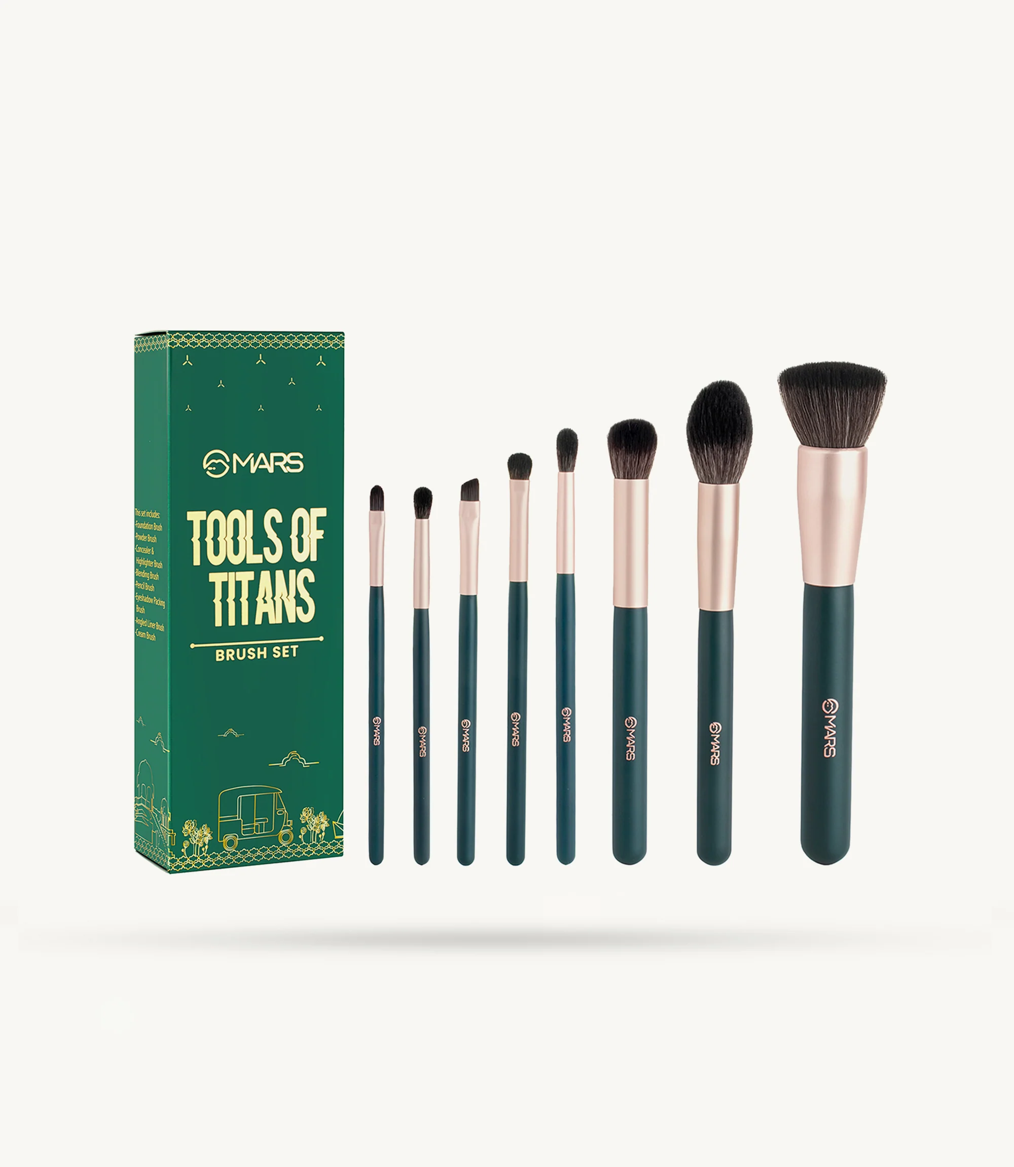 Mars Tools Of Titans Brush Set | Pack of 8