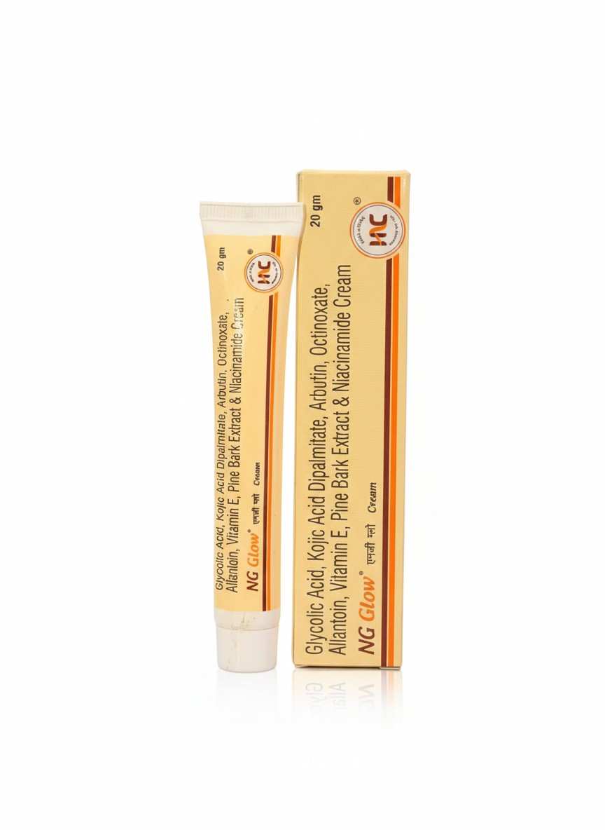 NG Glow Cream - Enriched With Kojic Acid & Glycolic Acid | Anti-melasma, Pigmentation remov