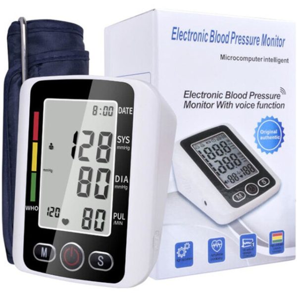 Electronic Digital Blood Pressure Monitor With Voice