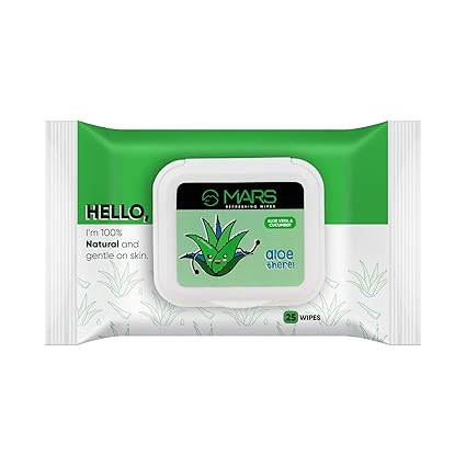 MARS Refreshing Wet Wipes (Aloe Vera)