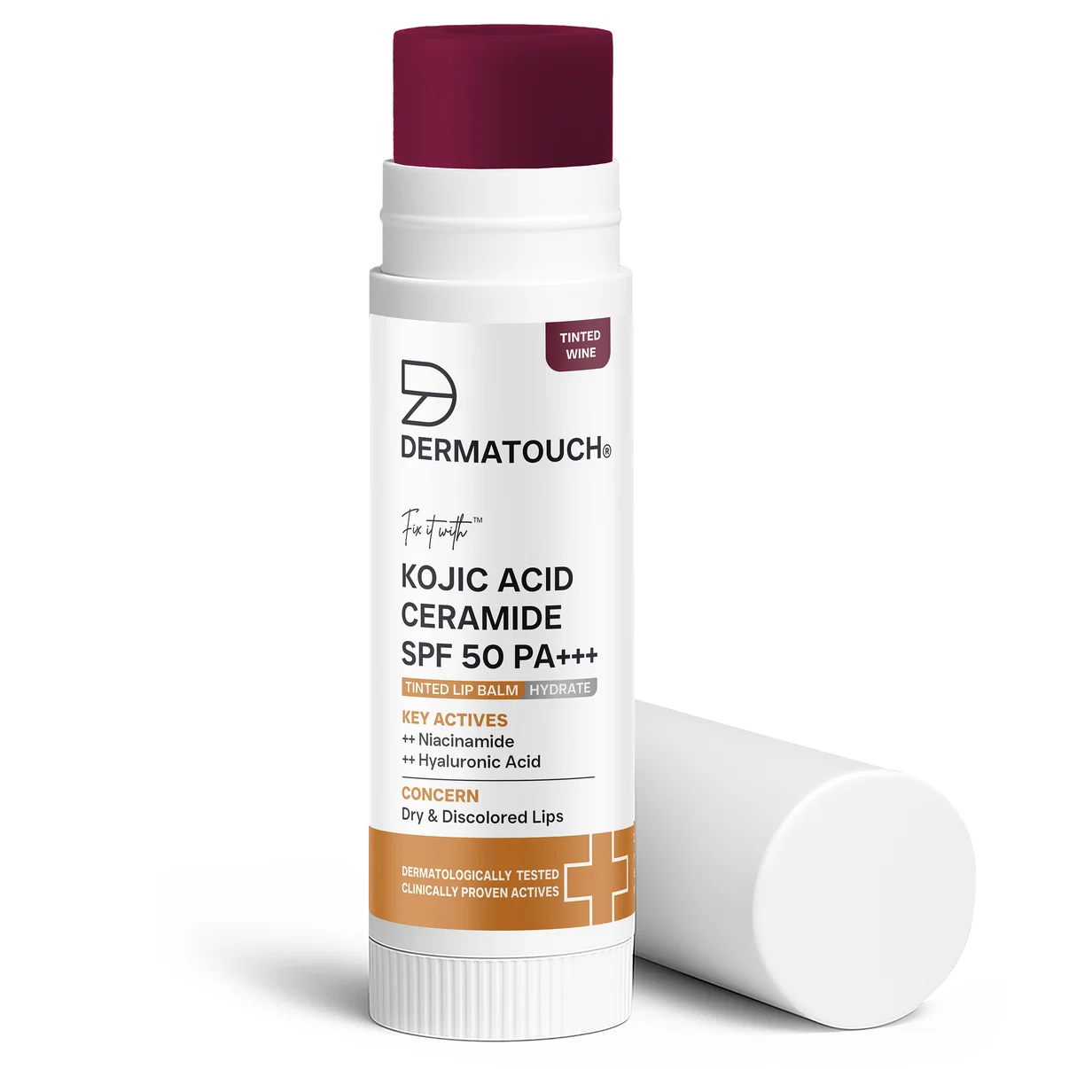Dermatouch Kojic Acid Ceramide SPF 50 PA+++ Lip Balm Tinted